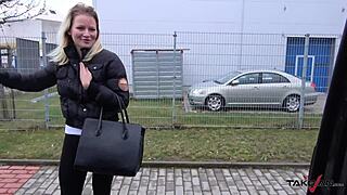 Blondie Spreads Wide for Quick Car Action. What a Wild Ride!