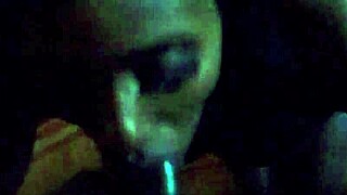 Ebony Passionately Sucking Big Black Dick