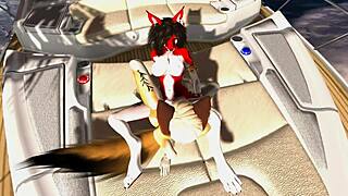 On The Pleasure Boat, Furry Characters Engage In Yiffing. Bent Over And Everything 😈