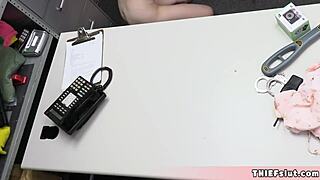 Pretty Ava Davis Faces Mall Cop's Rough Treatment