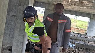 After everyone left, I watched the workers fuck shamelessly in the construction building