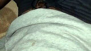 Gay twink wanks his big cock at home 😏