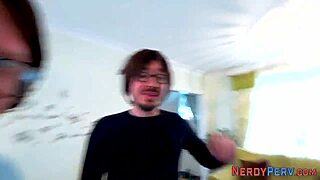 Tricked Brit Takes Facial Blowjob!