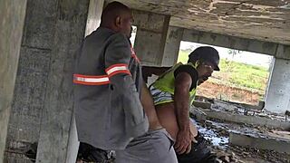 After everyone left, I watched the workers fuck shamelessly in the construction building