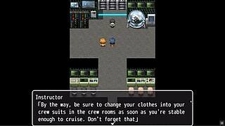 Shipwrecked spaceship hentai: space suits too tight for huge tits and butt.