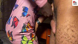 Ebony aunty craves my gay cock