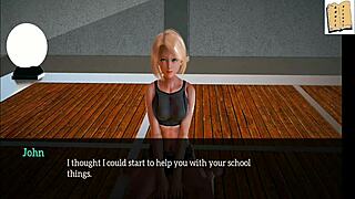 My new family game with blonde teen 😊