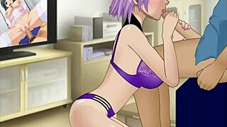 doa ayane gives paizuri and takes a deep facefuck in the game