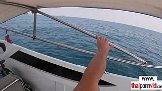 thai girlfriend enjoys raw outdoor fuck