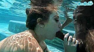Hot Teen 18+ Amateur Drilled By BBC Underwater In Wild Action!