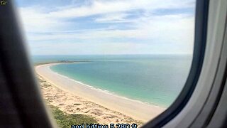 Flying with step gay dad can be naughty 😏 outdoor feet fetish fun