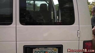 watch this teen get deepthroated in bdsm