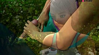 Audrey and John watch a couple having sex, then Audrey gives John a handjob.