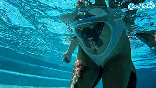 Hot Teen 18+ Amateur Drilled By BBC Underwater In Wild Action!