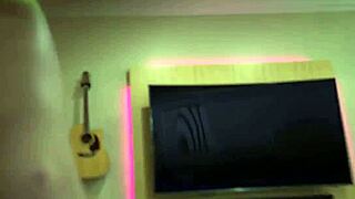 my blonde stepsister helps me jerk off