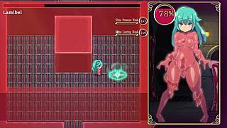 Mage Kanade's futa dick drained by mechanical angel in dungeon