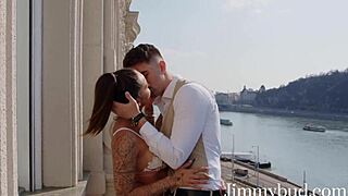 Catia Soares Likes To Be An Exhibitionist And Sucks My Cock On The Balcony Of My House