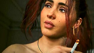 Claire Russell in Cyberpunk Sex Scene?