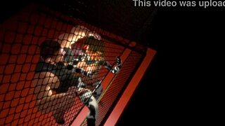 In This Anime, The Cow Girl Is Pounded Hard Against The Cage