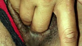 Puerto Rican girl soaks panties with wet pussy!