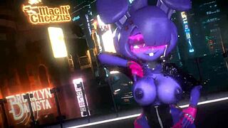3D Bonnie FNF Queen Card dance