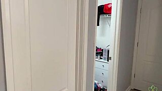 Paris knight fucks roommate hard while hubby showers!