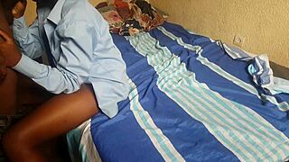 ebony 18+ teen fucked hard in african homemade vid 😍