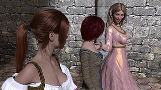 let's play a knight's tale part four with redhead and blonde characters