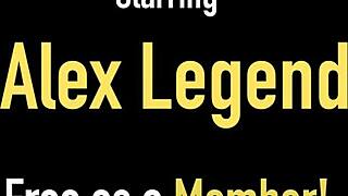 Nasty Nickey Huntsman Gags on Alex Legend's Big Dick in Mouth and Pussy