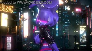 3D Bonnie FNF Queen Card dance