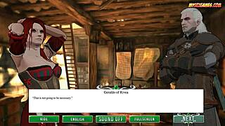 The witch engages in intense fucking and blowjob during the game wish.