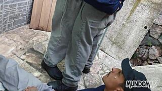 Lunchtime Break Turns Into Intense Bareback Threesome