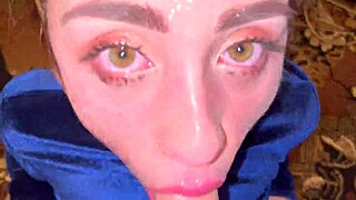 AMAZING FACEFUCK ends with THROATPIE!