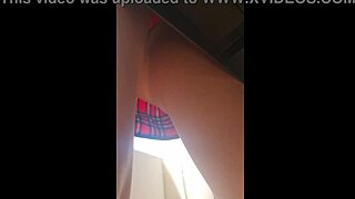 upskirt view of argentina universitaria nataly de la uba with thread