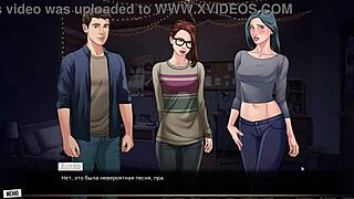 whore fucks and masturbates in hentai cartoon game