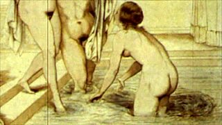 Vintage erotic drawings from antique anime hentai cartoon