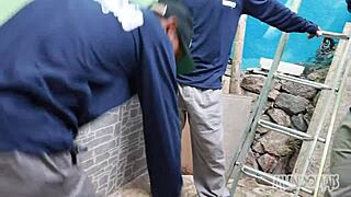 Lunchtime Break Turns Into Intense Bareback Threesome