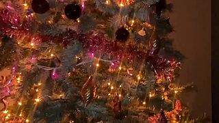 miss santa gets christmas cock