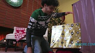 Busty step mom offers her ass for Christmas surprise