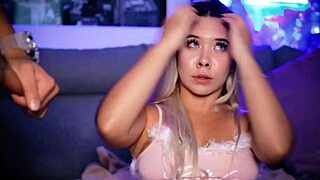 Blonde With Fat Ass Fucked Doggy Enjoying It