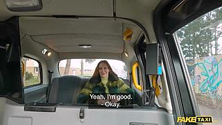 fake taxi redhead milf rides big dick in nylons 😍