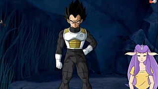 In dragon ball divine adventure part 54, the hero fucks the queen with big cock