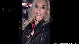 Can this tiny blonde handle the black stud's domination?