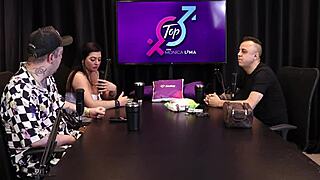 Will She Give Blowjob In Sheer Red Lingerie? Teasing Cowgirl Action!