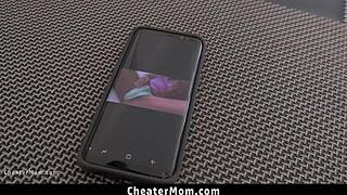 Stepmom Sucks Stepsons Cock In Kitchen For Orgasm Cheating