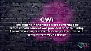 Exploring the intense pleasure of Daisie Belle's lesbian double ended dildo share with big tits and vibrator