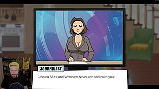 i-i shouldn't have become a super hero, now i'm getting face fucked by a clown...