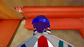 momo yaoyorozu and kyoka jiro in intense creampie sex can you handle their big tits