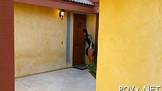 Teen 18+ couple engages in intimate pov sex