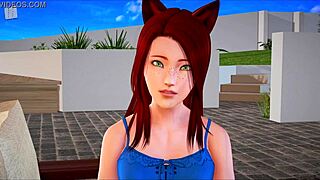 In My New Family Game, The Redhead With Small Tits Joins